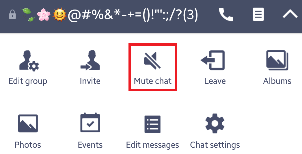 LINE Chat Room Notifications