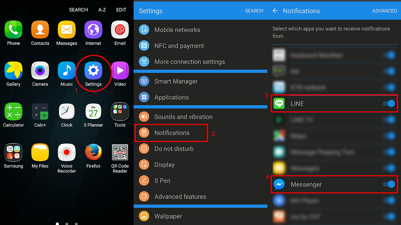 Android Notifications Setting