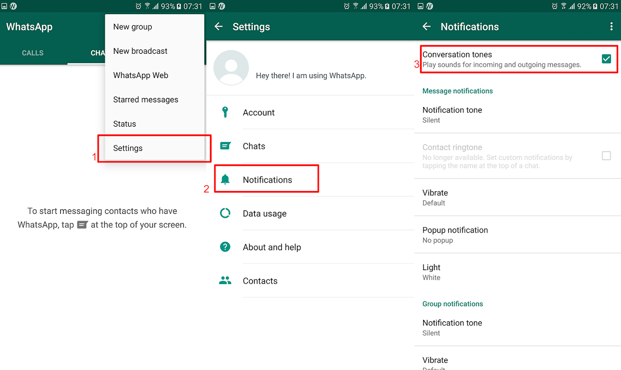 WhatsApp Conversation Tones